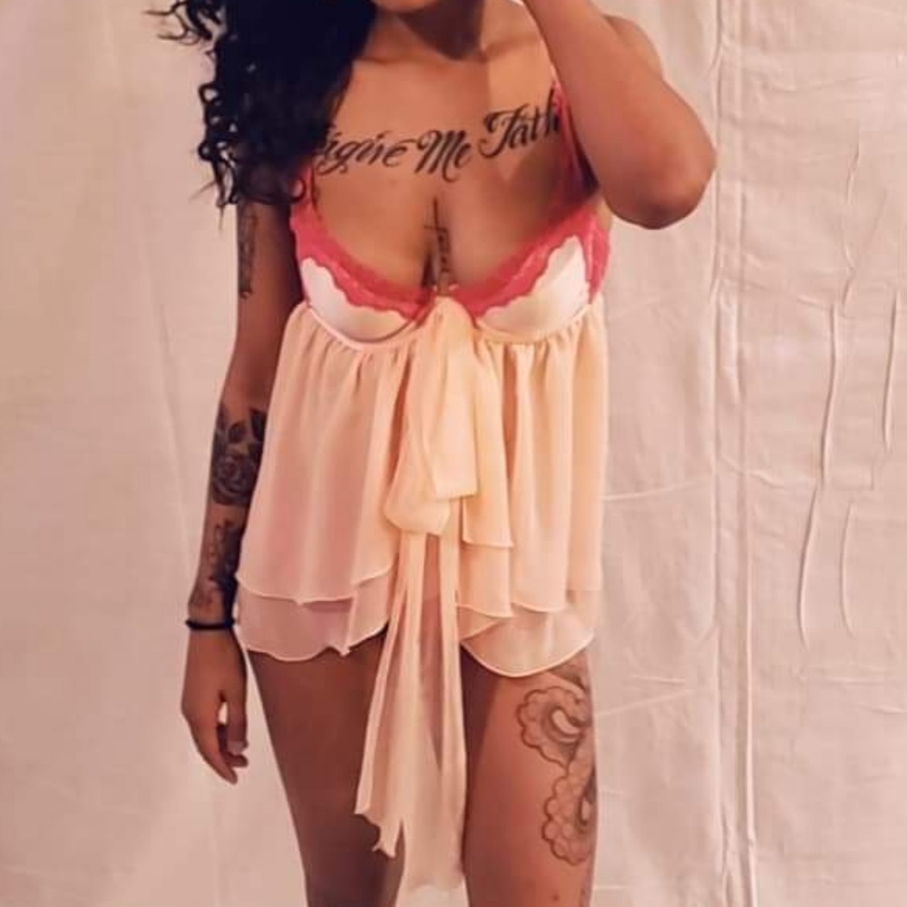VS Pink Babydoll Nighty Lingerie